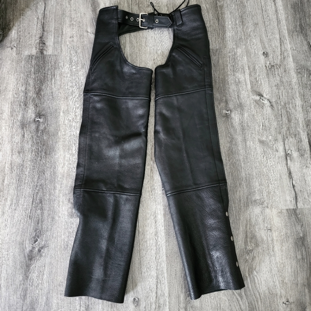 New Womens Leather Chaps Small
